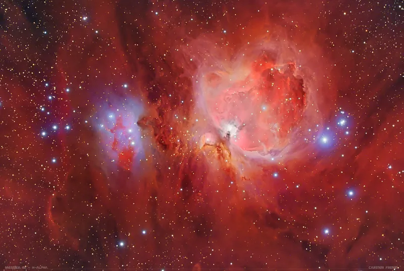 Der Orionnebel M 42 mit M 43
