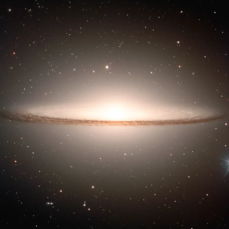 Die Sombrero-Galaxie M 104 in der Jungfrau